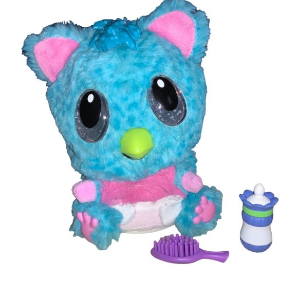 Hatchimals Hatchibabies 5" Interactive Pink Blue Chee Tree Bird Lights Sound - Picture 2 of 11